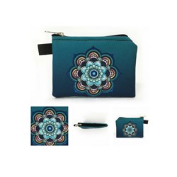 MONEDERO MANDALA AZUL